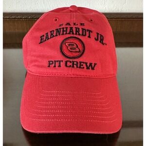 Dale Earnhardt Jr Red #8 Pit Crew NASCAR‎ Hat Cap adjustable strap back Chase